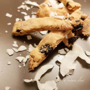 Ciasteczka kokosowe z żurawiną