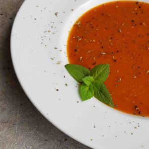 wegański krem z pomidorów